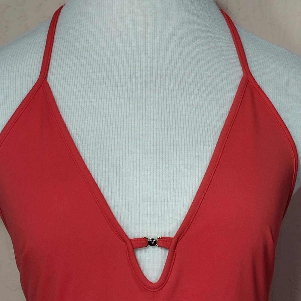 "VS" Vintage Very Sexy Orange Jumpsuit - Picture 3 of 14